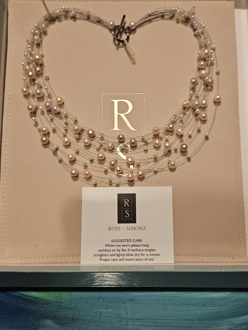 Ross-Simons Multi-Strand Pearl Necklace in Cream and White